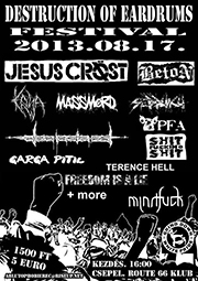 Destruction of Eardrums Festival - Flyer