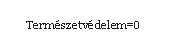 Szvegdoboz: Termszetvdelem=0