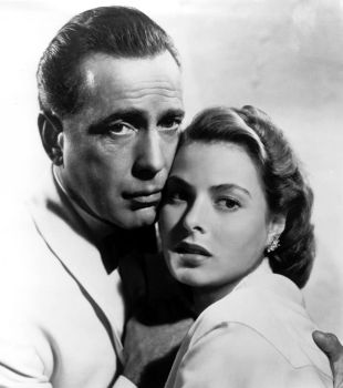 Humphrey Bogart és Ingrid Bergmann a Casablancában  Forrás. alishadahl.blogspot.com