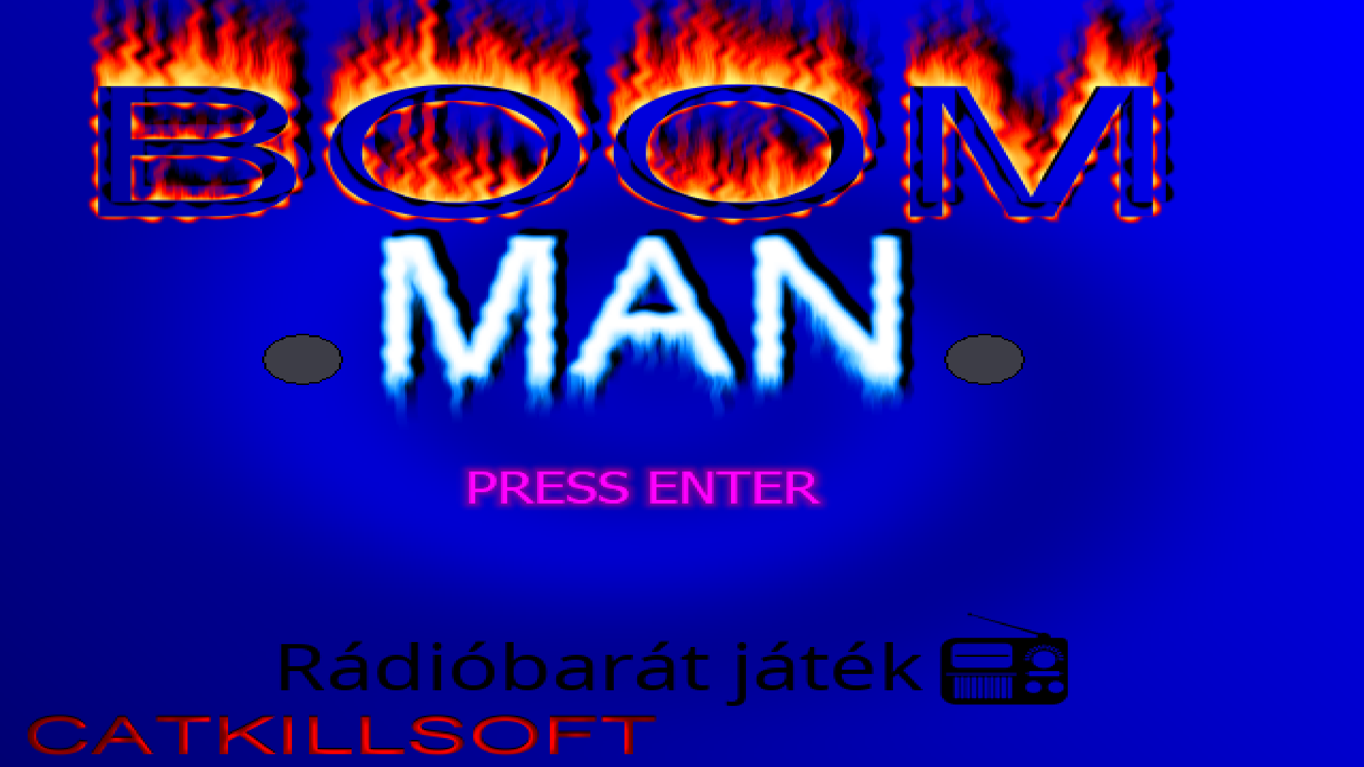 BOOM MAN menükép