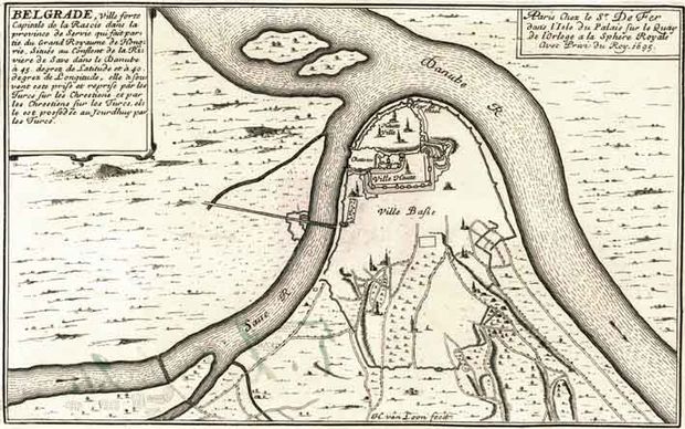 1695 Belgrade, ville forte Capitale de la Rascie dans la province de Servie