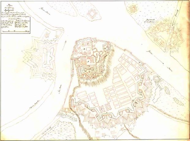 Plan der Festung Belgrad