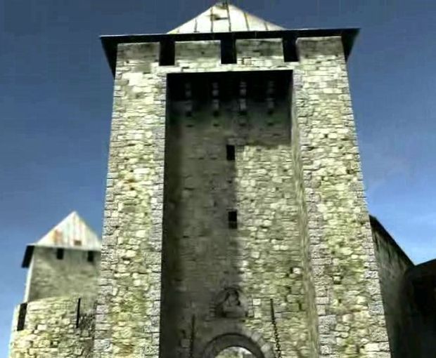 A fellegvár bejárata feletti torony