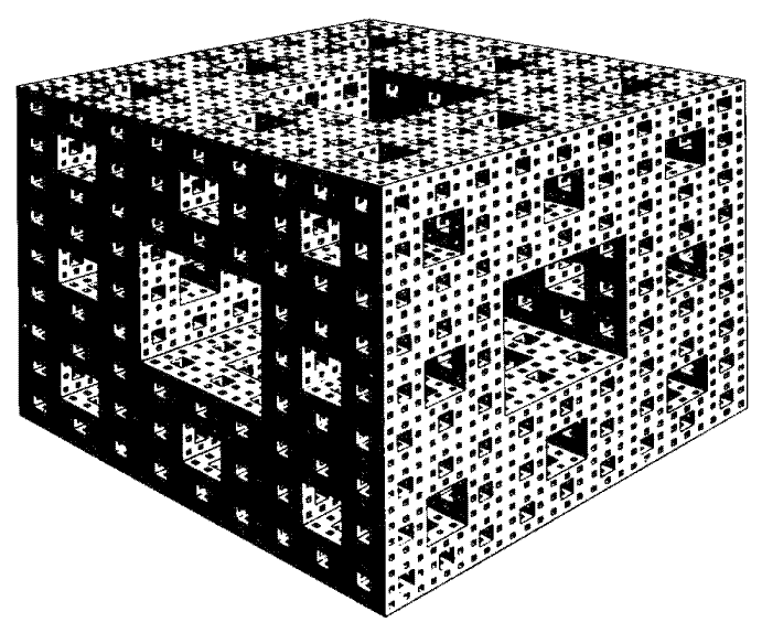 2. ábra - Menger-szivacs.