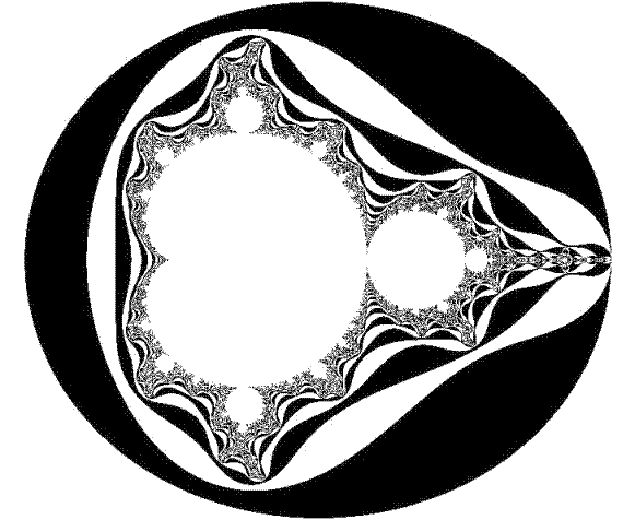 5. ábra - Mandelbrot-halmaz.