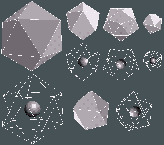 1. kép - A lélek ikozeéderes geometriája.