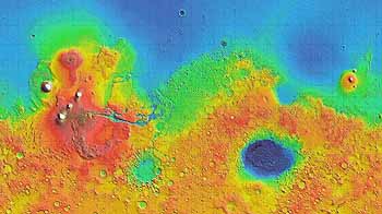 A Mars felszíni térképe
