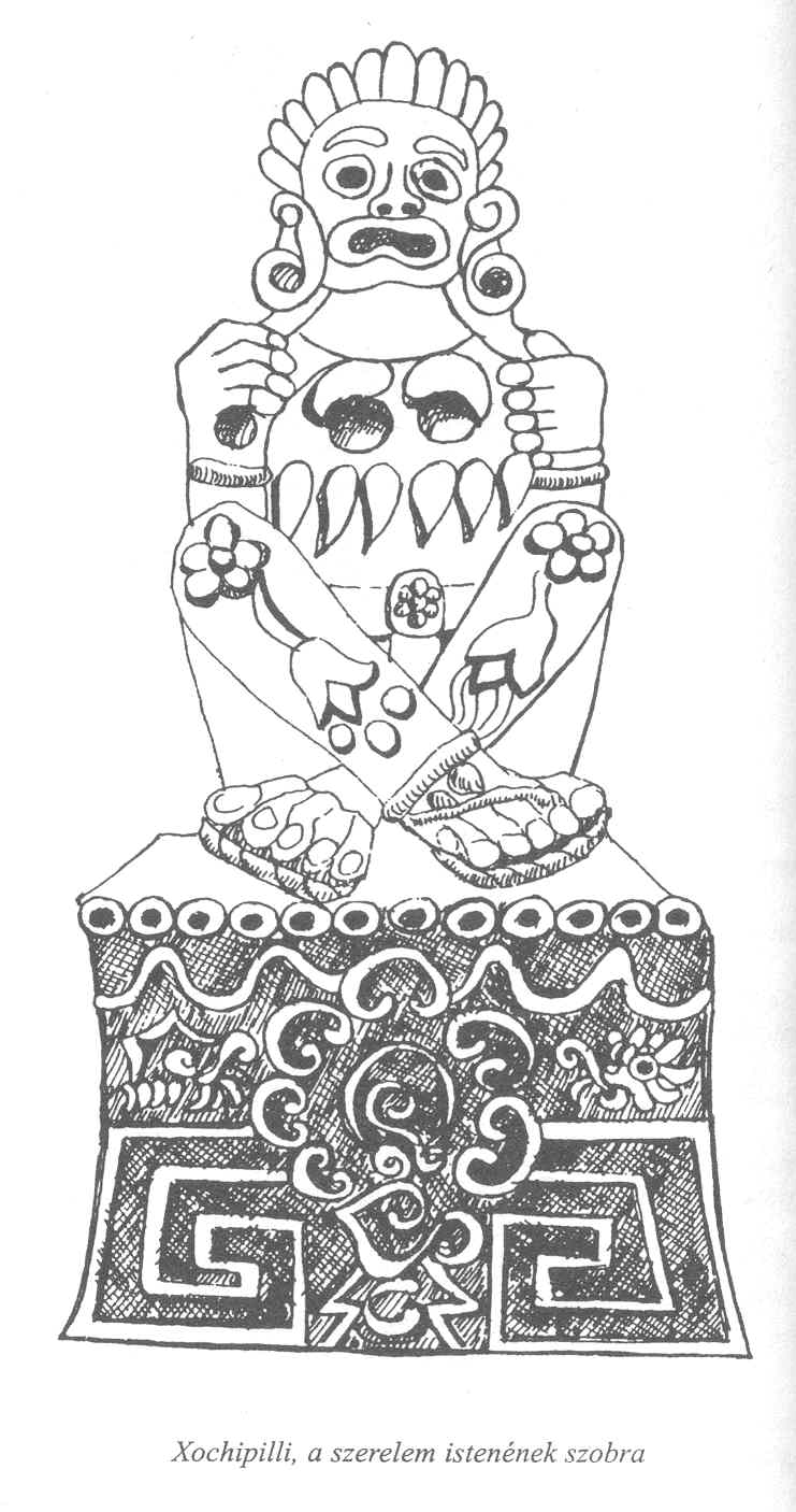 Xochipilli, a szerelem istene.