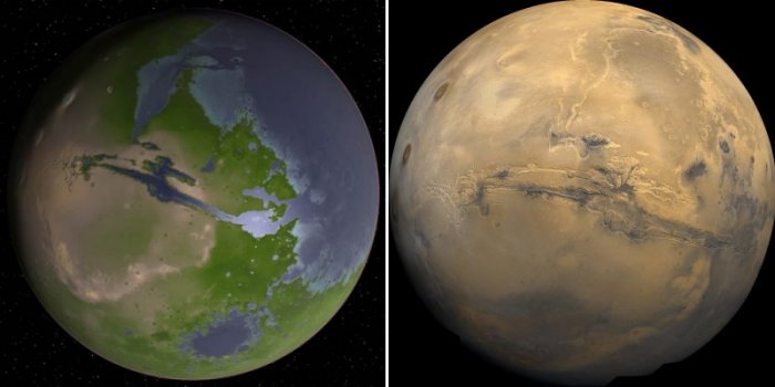 A Mars élő és holt változatban