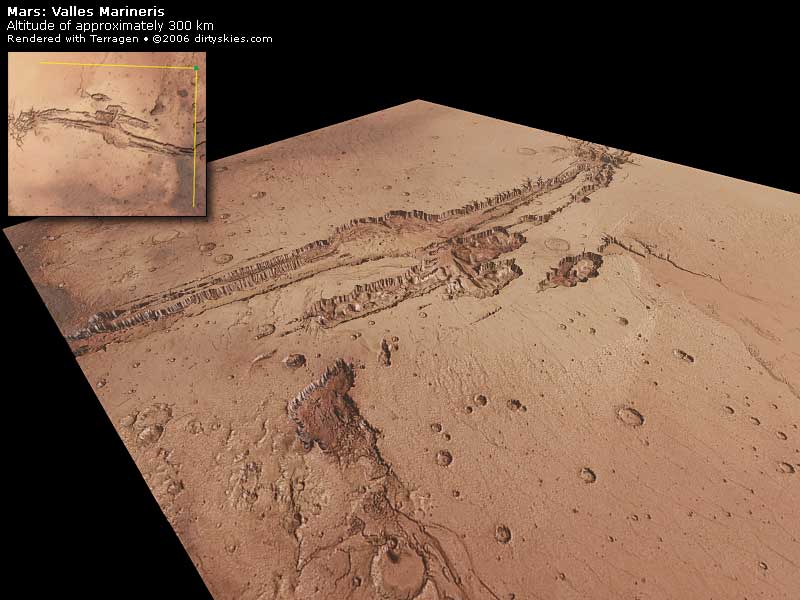 Mars - Valles Marineris szurdokvölgy