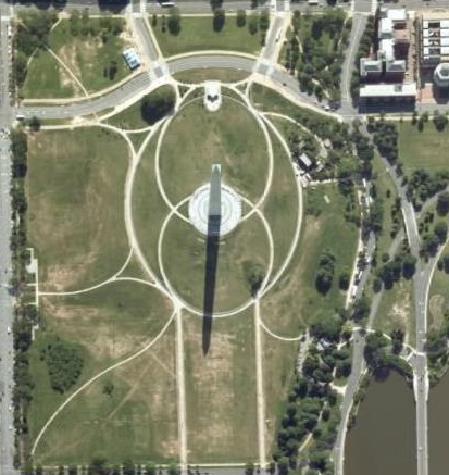 A Washington emlékmű felülről