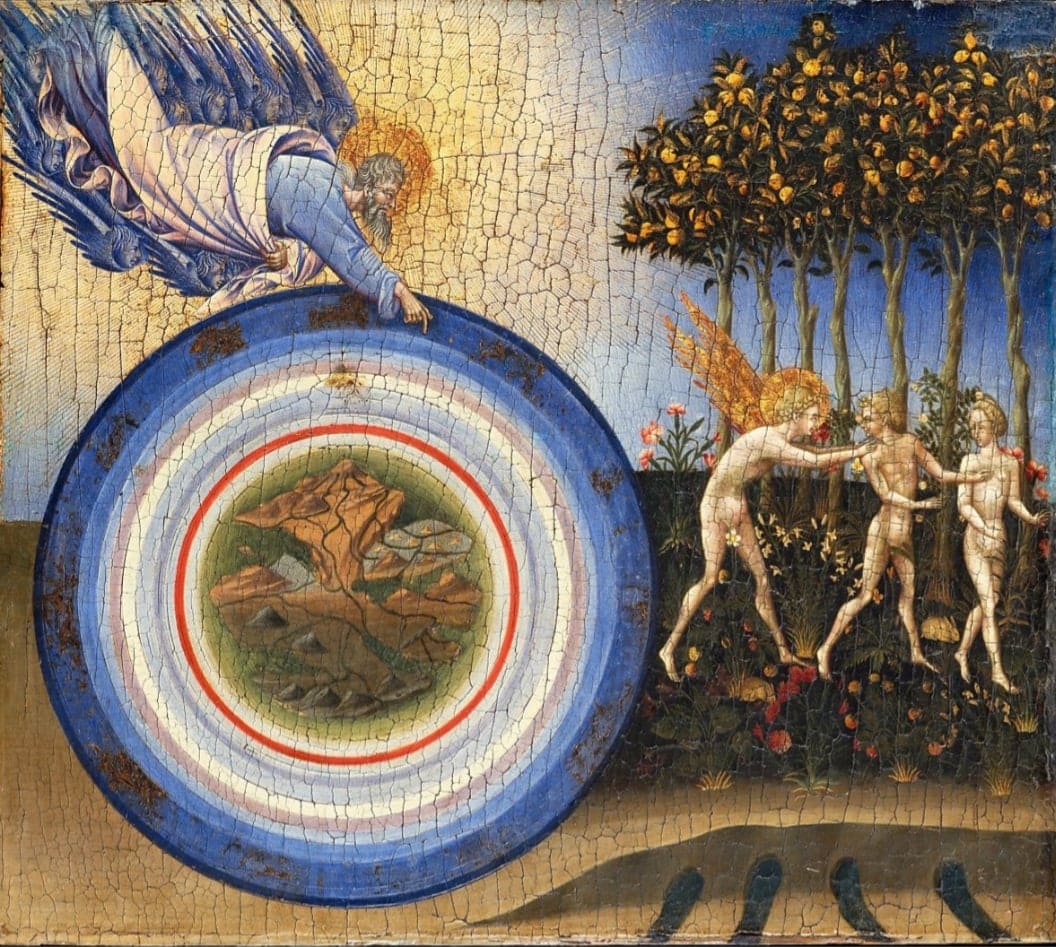Giovanni di Paulo: A vilg
          teremtse, 1445.