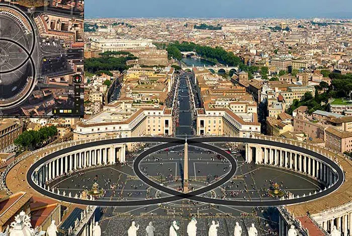Vesica piscis Vatikán.