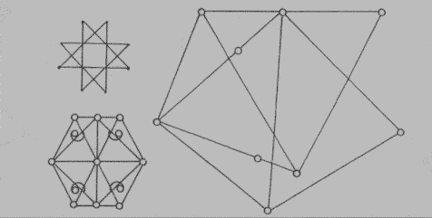 Szriuszi Arvisra
              lemezen a fotin sk, 3D-s s 4D-s vltozatnak geometriai
              szerkezete.