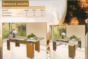 dohnyz asztalok