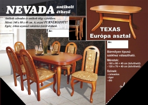 NEVADA antikolt+ TEXAS asztalok