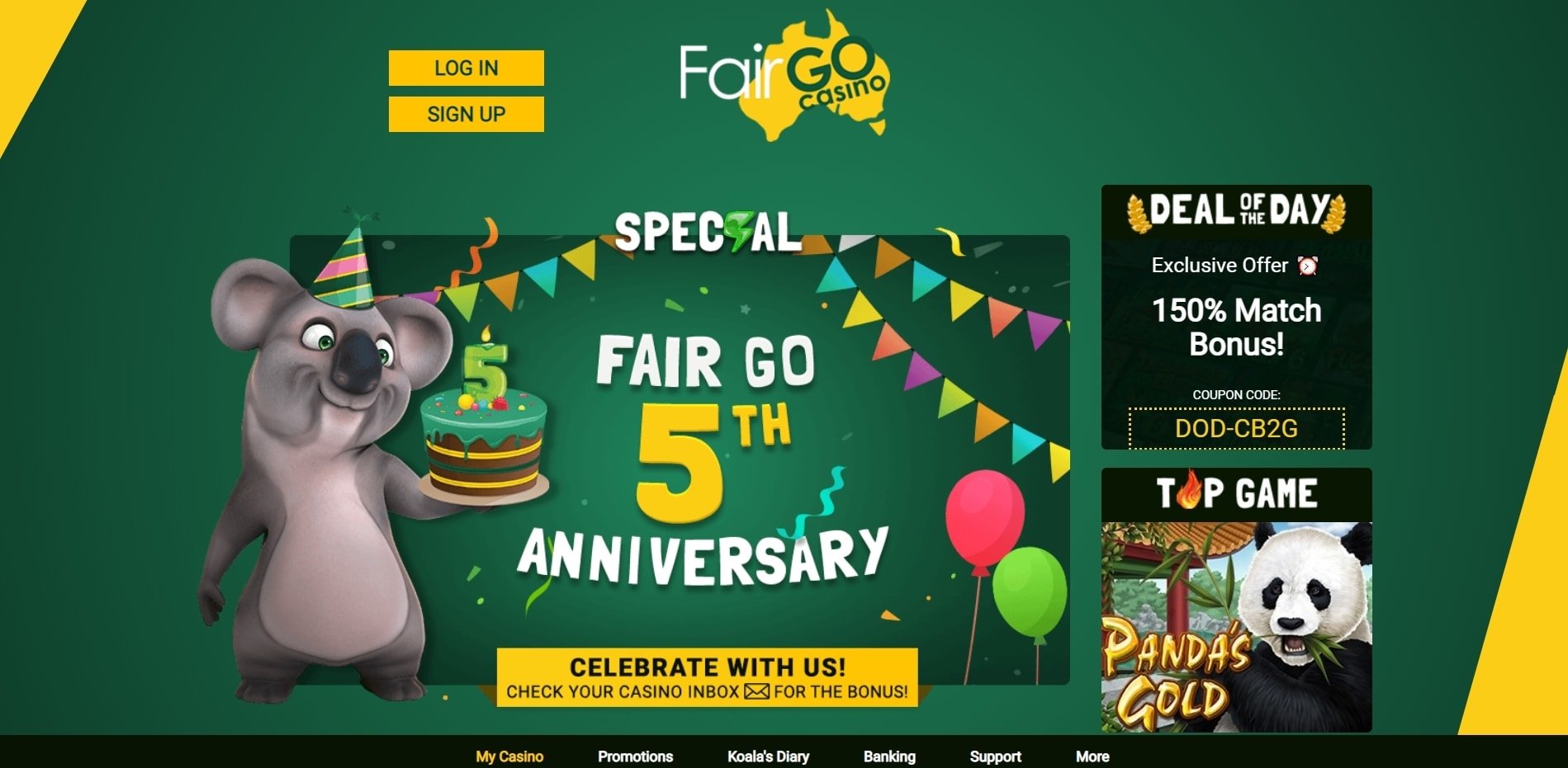 fairgo casino account signup to play and win