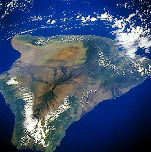 Hawaii a világűrből fényképezve