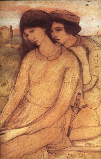 Gulcsy Lajos: Francesca da Rimini s Paolo Malatesta (1903)