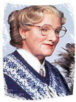 Mrs. Doubtfire -Tűzvolte- mellképen -Robin Williams