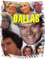 A Dallas szereplői Jockey-val az előtérben