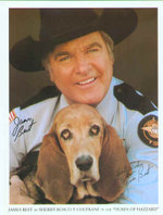 Sheriff Rosco P. Coltrane and sidekick, "Flash" from The Dukes of Hazzard