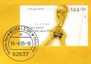 FIFA World Cup Trophy on a German Stamp