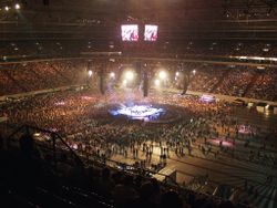 Veltins Arena during concert of Pur