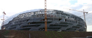 Allianz Arena under construction (August 2004)