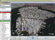 Screenshot of Manhattan, NY from Google Earth