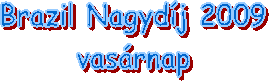 Brazil Nagydj 2009
vasrnap