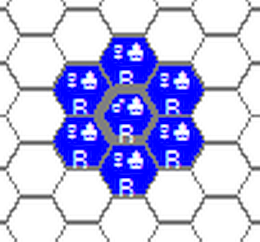 Enlarged center