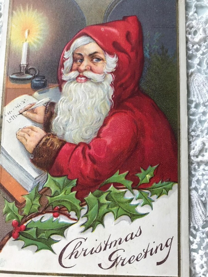 Karácsonyi retró képeslap