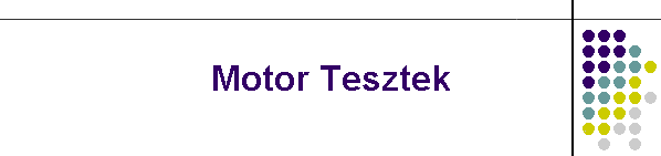 Motor Tesztek