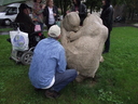  •  Kazincbarcika, Hmn Kat t, Bke tr, Jtsz mackk, Nagy Istvn, 1966, szobor, #Kztrkp/2696 #Munzee/Bgabor/63 KDK •  • gg630504 cc-by-nc-sa