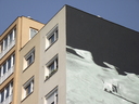  • Kazincbarcika, Mikszth Klmn utca 8, Sznes Hold, 2014, falfestmny, #Munzee/Bgabor/146/ •  • gg630504 cc-by-nc-sa
