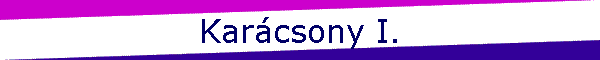 Karcsony I.