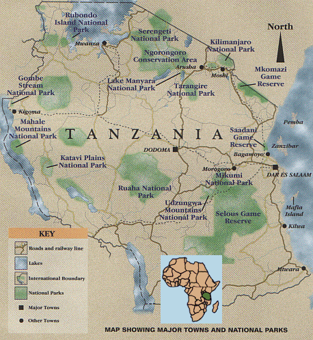 Tanznia s a Selous Vadrezervtum