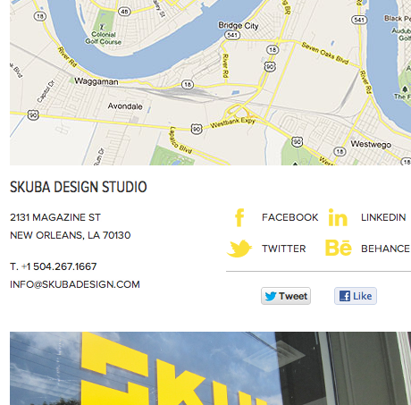Skuba's Social Media Sharing