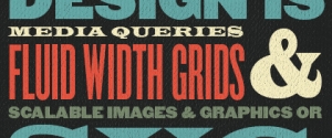 Responsive design is media queries and fluid width grids.