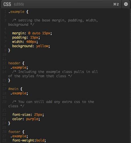 Less-code-example