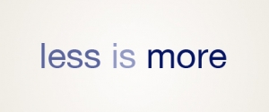 Less-is-more