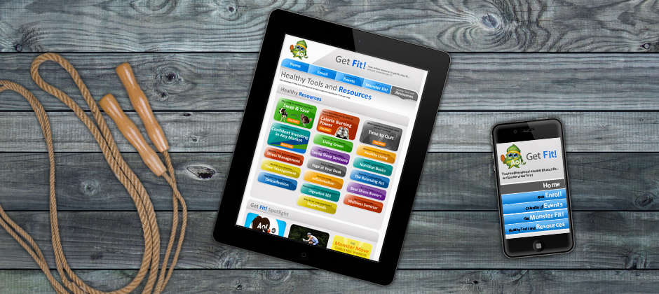 Aol-get-fit-ipad-iphone-web-design