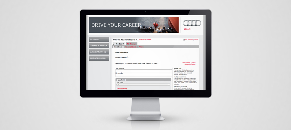 Volkswagen-group-of-america-website-design-display-audi-drive-your-career