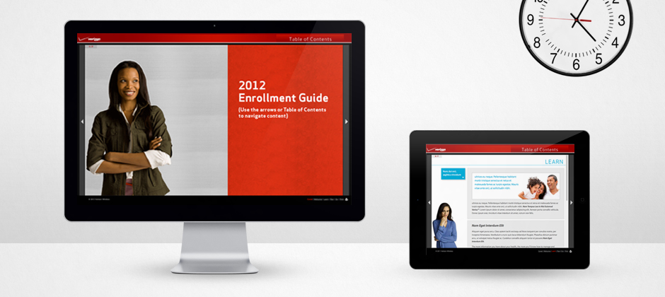 Verizon-communications-website-design-enrollment-guide-front-and-inside