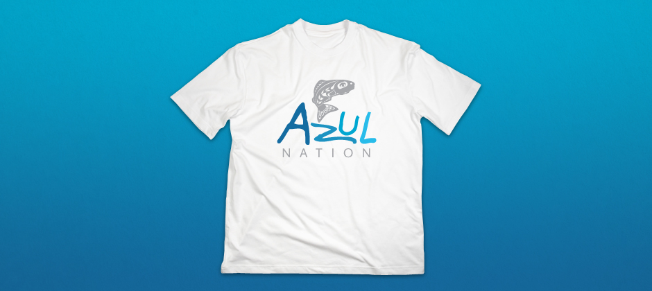 Azul-nation-logo-promotional-white-tee-shirt