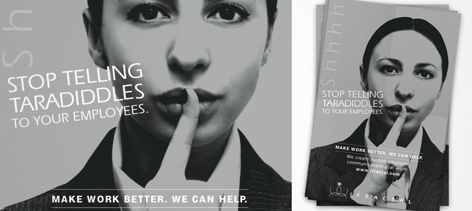 Ifractal-human-resources-company-print-flyer-stop-telling-taradiddles-to-your-employees