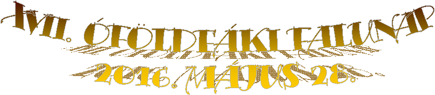 XVII. FLDEKI FALUNAP
 2016. MJUS 28.