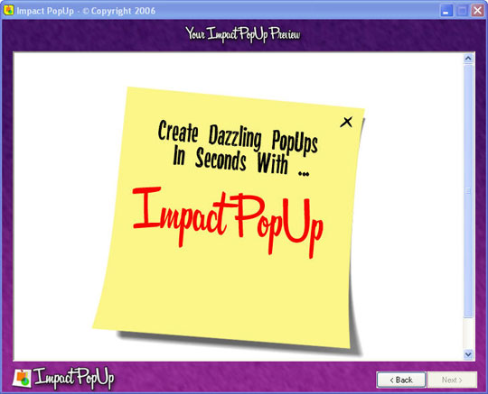 Impact PopUp Screenshot 4