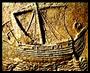 Phoenician ship in bas-relief